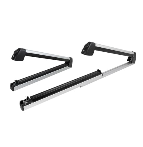 Porte-bagages de toit pour ski et snowboard en alliage d'aluminium pack de 2