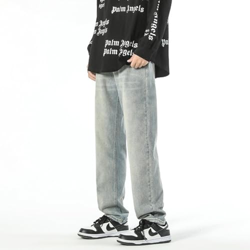 Jeans Pants Trousers Denim Spring and Autumn Embroidered Descendants Conical Versatile Casual Loose Classic Retro Washed Used4