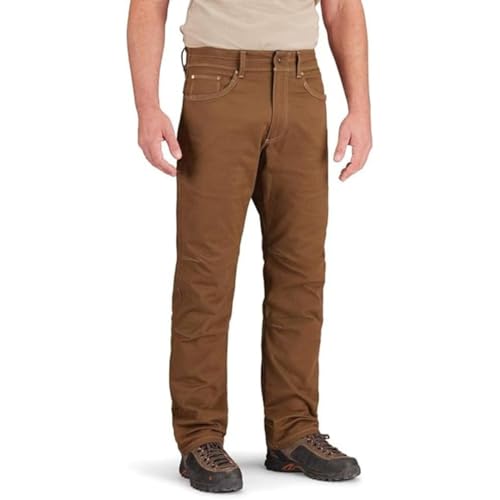 TK Flex Roam Relaxed fit Work Pants for Men, Jeans Style Workwear, Men's Carpenter Pant, Loose Fit Cargo Stretch Fabric, 8 Pockets Coyote Brown