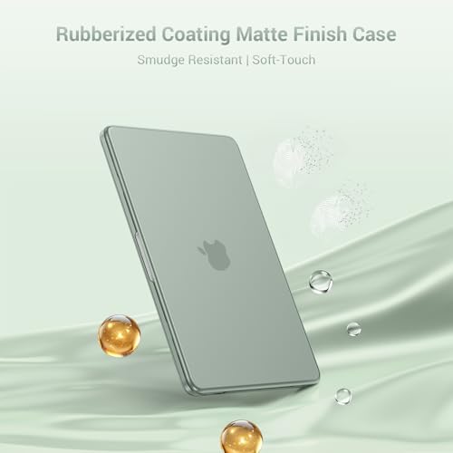 Image of MOSISO Compatible with MacBook Neo Case 13 inch 2026 Release Model A3404 with A18 Pro Chip, 4 in 1 Kit Precision Fit Crack & Scratch Resistant Protective Hard Shell Case Cover, Antique Green