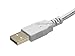 Monoprice 108609 1.5ft USB 2.0 A Male to A Male 28/24AWG Cable (Gold Plated) - White for Data Transfer Hard Drive Enclosures, Printers, Modems, Cameras and More!