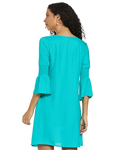 Image of EASYBUY Women's Crepe A-Line below The Knee Casual Dress