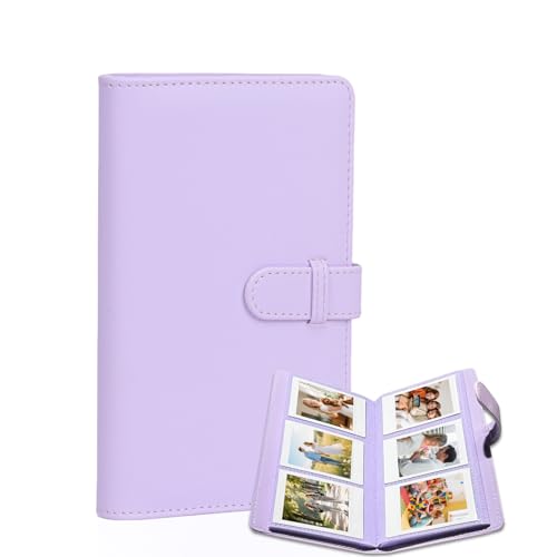 Álbum de Fotos para Fujifilm Instax Mini, 108 Bolsillos, Compatible con Instax Mini 13/12/11/40/Evo/Link 3, Álbum para Fotos 2x3 para Polaroid Snap, Canon Ivy 2, HP Sprocket y Photocards (Morado Soñador) miniatura 1