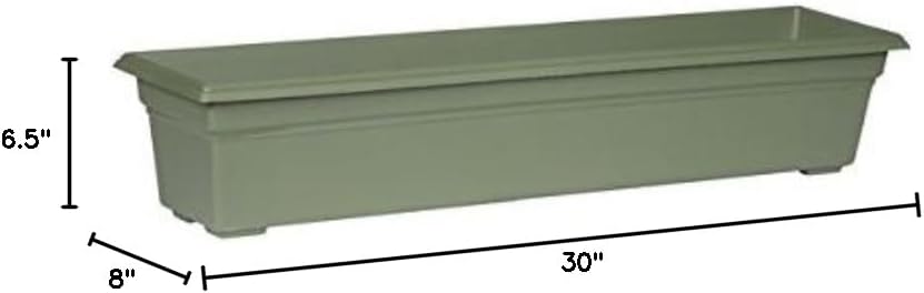 Novelty 16300 30" Flowerbox Sage, Inch