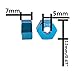 ShareGoo 12mm Hex Wheel Hubs 7mm Thick w/ M4 Lock Nut Compatible with Traxxas 1/10 Slash 4X4 Stampede Rustler 4WD RC Car,Replace of 1654