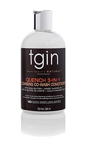 TGIN Quench 3-in-1 CoWash Conditioner & Detangler For Curly Hair, 13 oz (384ml)