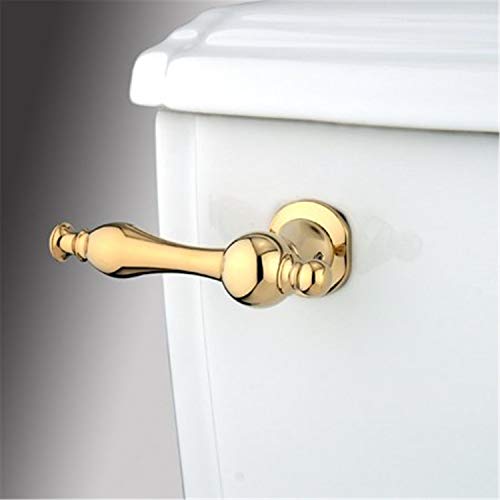 Kingston Brass KTNL2 Naples Front Mount Toilet Tank Lever, Left/Right Installation in Polished Brass