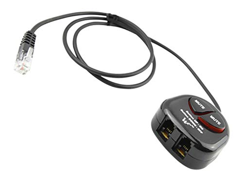 Telephone Training Adapter Y Splitter+Mute Button For Headset For Nortel Meridican, Norstar, Avaya, Ashtra, Mitel, Polycom, Ge And Other Ip Phone #TOP4
