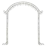 La curva elegante es rica en sensación clásica, la intrincada floritura la convierte en una decoración impresionante para su paisaje al aire libre. Crea una entrada elegante a su jardín o patio incluso sin plantas trepadoras, hermosa en todas las estaciones.