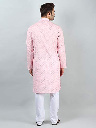 Image of Uri and MacKenzie Mens Cotton Woven Casual Kurta Pajama set
