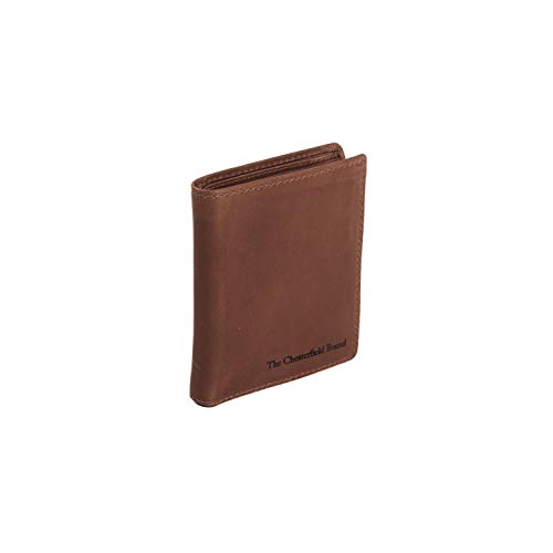 Porte-feuille en cuir véritable marron Anas pour homme et femme