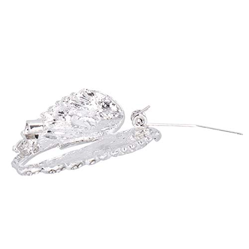 Image of 4Pcs Angel Wing Pin Brooch Unisex Crystal Angel Wing Corsage Pin Brooch Cardigan Breastpin Clip Lapel Pin Coat Badges for Tuxedo Cardigan Sweater Dress Jewelry(White)