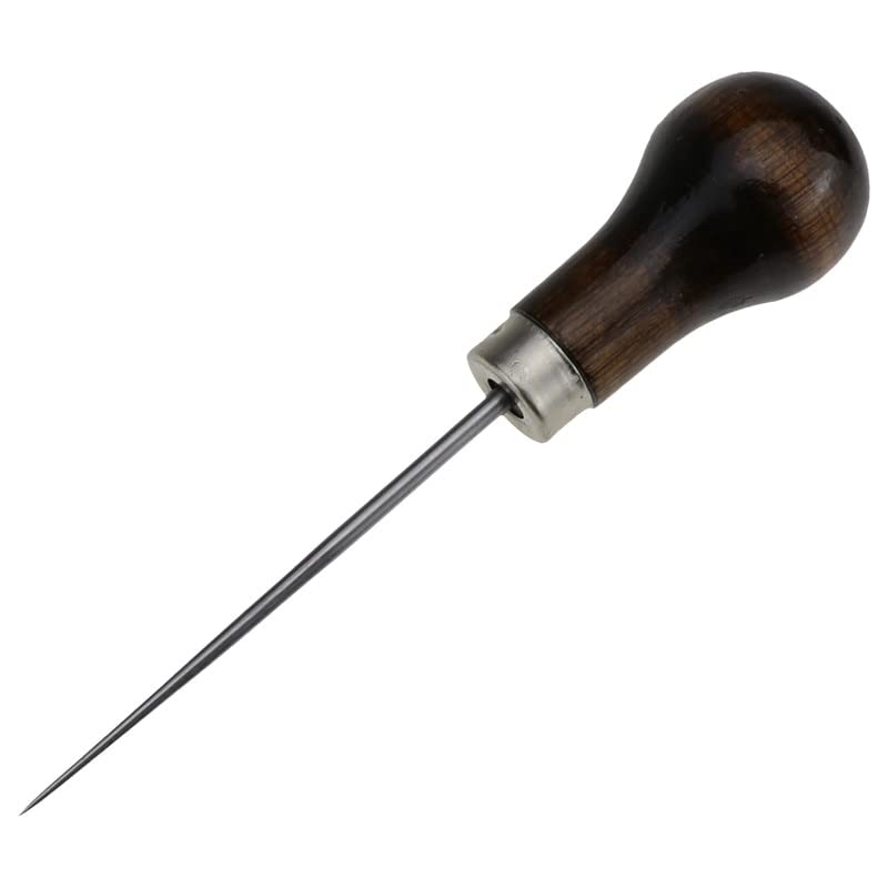 2pcs Color Leather Craft Tip Awl Hand Sewing Tool Edge Slicker Kit Hole Puncher Positioning Drill Tools