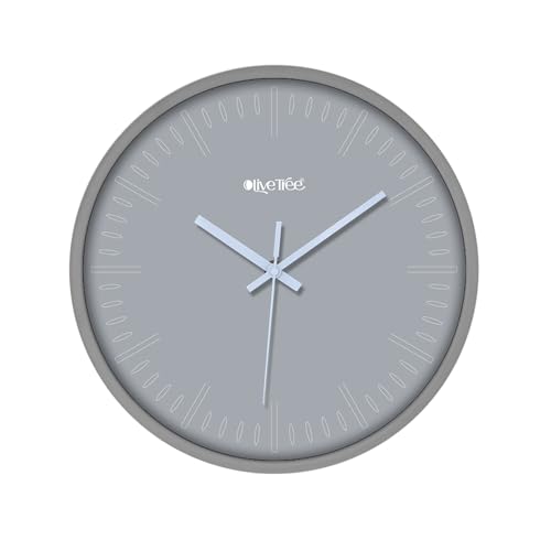Image of Olive Tree Wall Clock 12 inch Silent Quartz Decorative Multicoloured Wall Clock Non-Ticking Classic Clock Battery Operated Round Easy to Read for Room /Home /Kitchen /Bedroom /Office /School - 9019