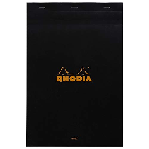 Rhodia 196009C Black Notepad – No. 19 – A4+ – 318 mm x 210 mm
