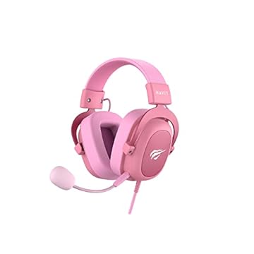 Headset Fone de Ouvido Havit HV-H2002d Pink, Gamer, com Microfone, Falante 53mm, Plug 3, 5mm: compatível com XBOX ONE e PS4, HAVIT, HV-H2002d Cor Rosa