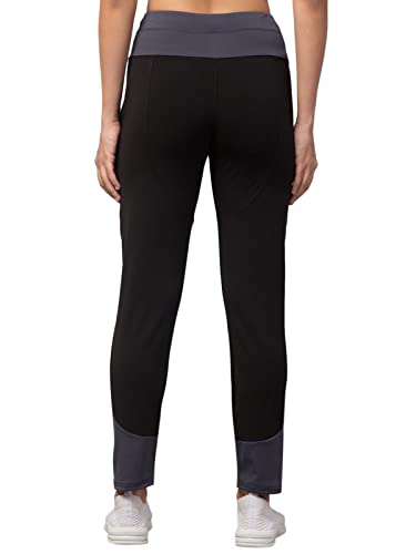 Image of BLUECON Women's Slim Fit Polyester Trackpants (Combo Pack of 2)