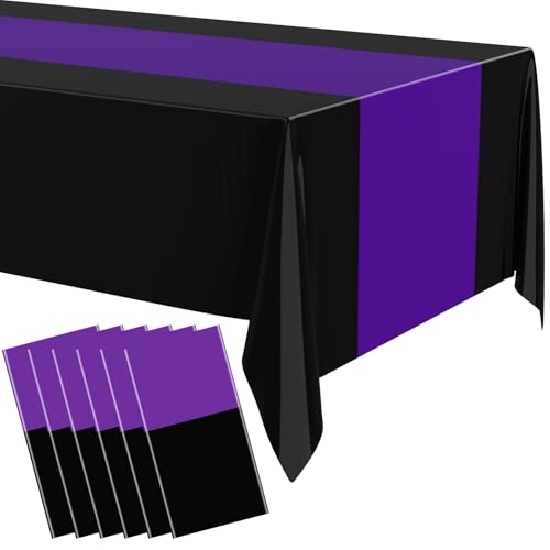 Oudain 3 Pcs Disposable Plastic Tablecloths 54