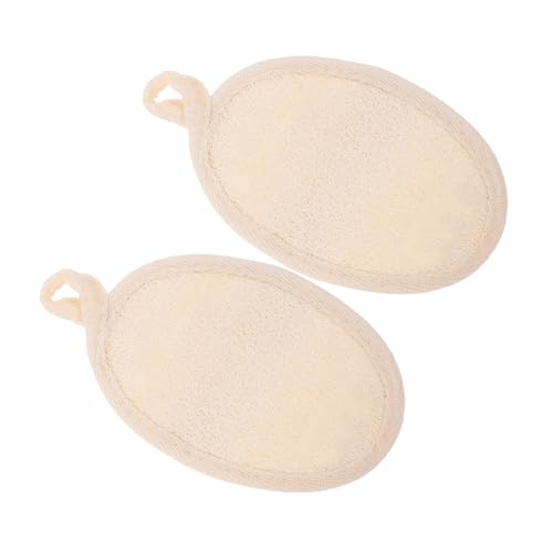 ERINGOGO 2 piezas Esponja Natural de Lufa Exfoliante Corporal Suave para Ducha y Spa Diseño Compacto Portátil para Hombres y Mujeres para Limpieza y Cuidado Piel