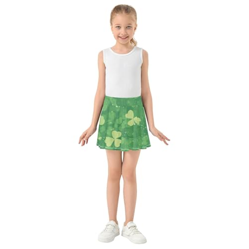 linqin Girls Athletic Skirts with Shorts Flowy Skort for Little Girl Pleated Skirts with Pockets3