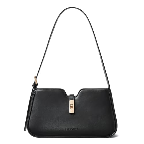 Image of BOSTANTEN Shoulder Bag for Women, Casual Shoulder Purse Vegan Leather Chic Hobo Handbag with Adjustable Strap for Work Travel
