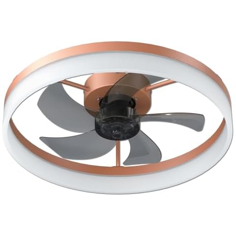 MOONSTEPS Bohemian Style LED Dimmable Ceiling Light with Built-in Fan - Remote Control Cover