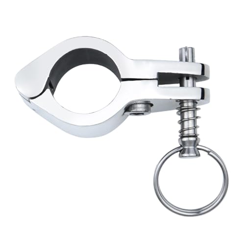 Bimini Top Hardware para Barcos Bimini Top Bisagras Montage,Bimini BackenkenklemmRieles con bisagra | Montaje en riel de bisagra para barco, pasador de liberación rápida para una configuración segura