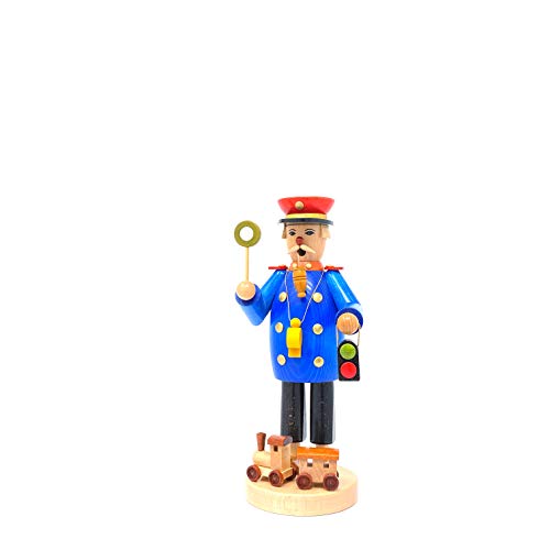 Drechslerei Friedbert Uhlig, Räuchermännchen Nr. 049/G, Eisenbahner,...