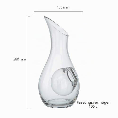 Foto von Artland Sommelier Weißwein-Kühlkaraffe – 1050 ml Glaskrug mit elegantem Eisfach, perfekt für Chardonnay und Sauvignon Blanc