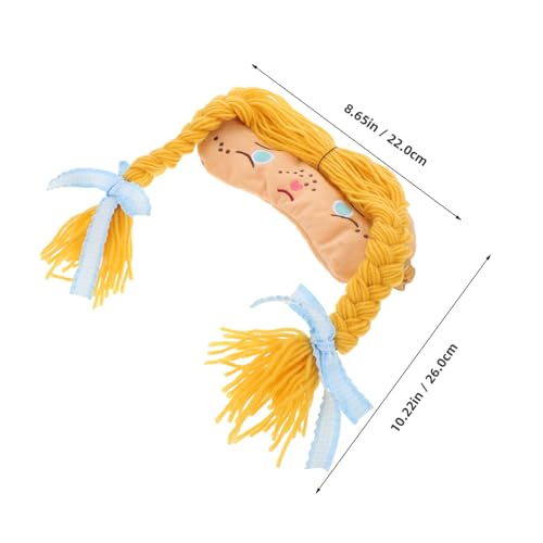 Masque de sommeil doux et ajustable au design cartoon mignon