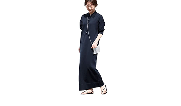 Amazon.co.jp: [スローブイエナ] ポロエリニットワンピース 38