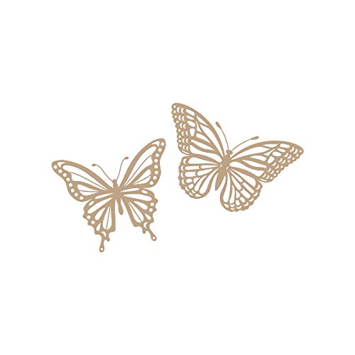 Glimmer Hot Foil Plate - Glimmering Butterflies, Metal, Large Flower Die: 1.40 x 1.40 cm