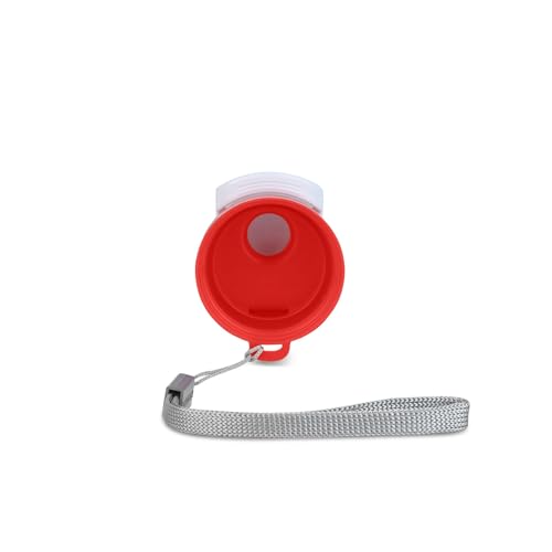 Image of Spare Lid for Milton Kool Fusion Water Bottle - Compatible with Kool Fusion 700 & 560ml Bottles | Flip-Top, Leak-Proof Replacement Cap with Strap (Red)