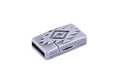 Konmay 5 Sets 10.0X2.0Mm Glue-In Magnetic Jewelry Clasps For Bracelet Making (Antique Pewter) #TOP2
