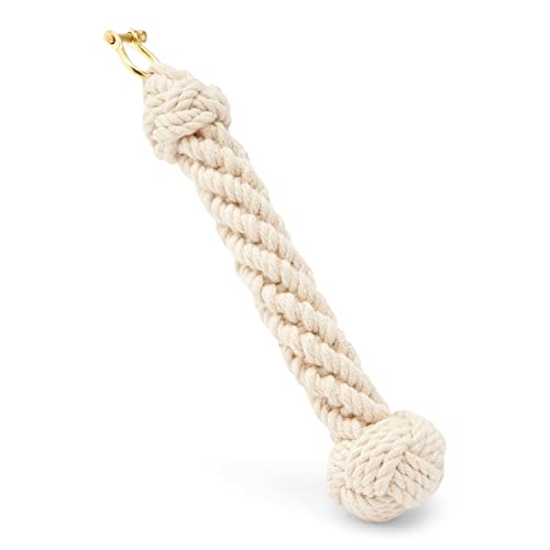 NKlaus Maritim Glockenbändsel 17cm geflochten aus Baumwolle mit Messing Schäkel 11577