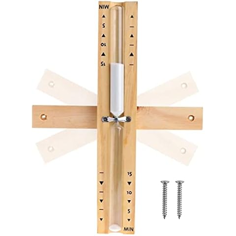 Qunkun Reloj de Arena para Sauna de Madera y Cristal Cover