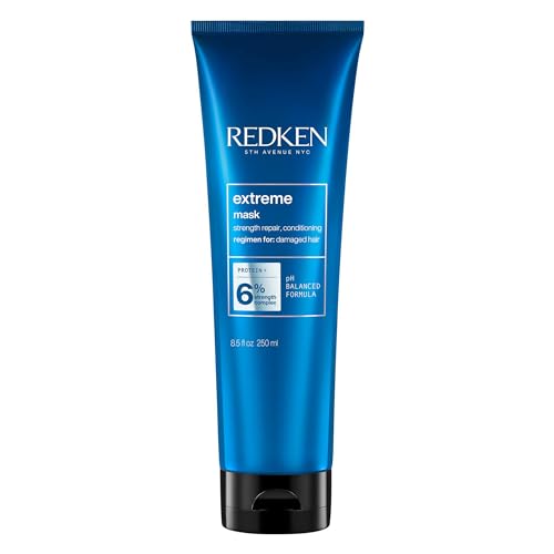 Redken, Masque Réparateur Intense pour Cheveux Abimés, Riche en Protéines, Extreme, 250 ml