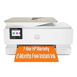 HP Envy Inspire 7955e Inkjet Printer All in One Wireless Printer Copy Scanners 2.7 Inch Touchscreen 15ppm Black 10ppm Color Phone Computer Wireless Printers for Home Use Office 1W2Y8A (Renewed)