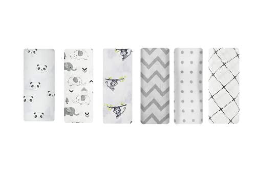 Image of swaddle blanket for adults 100% Organic Pure Cotton Muslin Baby Swaddle Blanket, Wrap Cloth Cotton Swaddle for Newborn Baby Cotton Swaddle Blanket-Pack of 6 with Size 120X100 CM - World of Grey