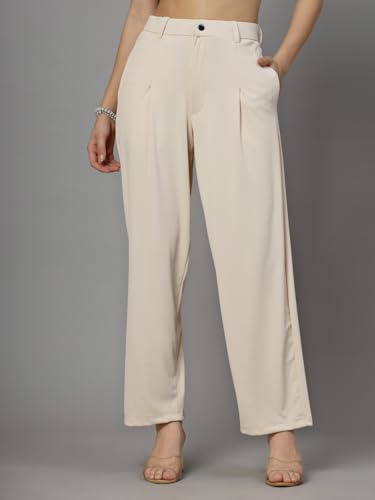 Image of UZARUS Women's Relax Fit Trouser 2 Pockets Baggy Pants