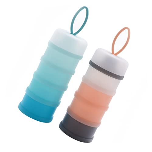 BESPORTBLE Dispenser 4-Layer Design Portable Milk Powder Box for Freshness Accessories Storage