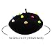 RARITYUS Fashion Cute Wool French Artist Beret Hat Warm Beanie Cap Headwear With Small Rainbow Pom Pom for Kids Girls