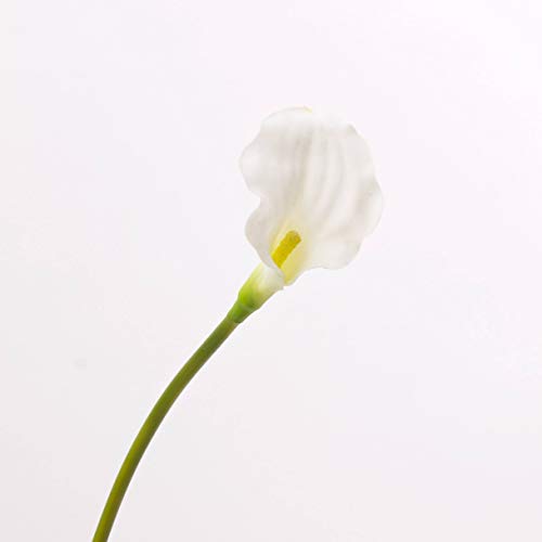 artplants.de Arum Artificiel, Blanc, Toucher Naturel, 58cm, 7x11cm - Fleur Artificielle - Calla Artificiel