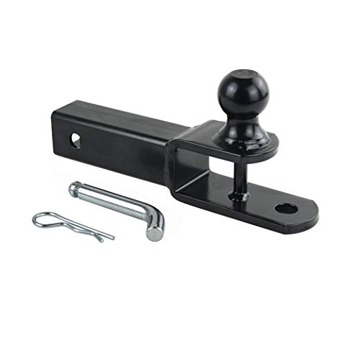 TOPTOW 3 in 1 ATV/UTV Towing Hitch Receiver 64208 Ball Mount Adapter with 1 7/8 inch Ball, Fit for 2 inch Receiver by TOPTOW - Used condition - US$22.18