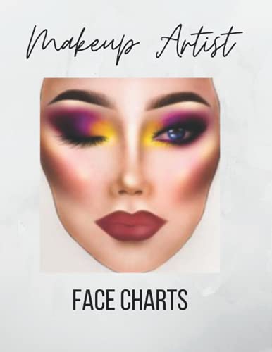 Makeup Artist Face Charts: 150 Face Templates For The Makeup Artist