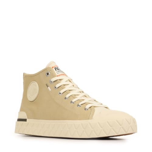 Image of Palladium Unisex Palla Ace Mid Organic Canvas Lace Up Sneaker