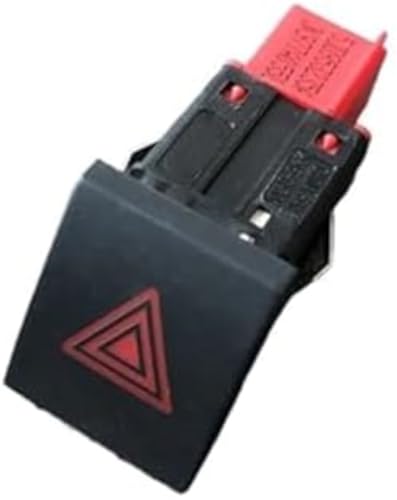 Interrupteur feux de détresse voiture avec bouton triangulaire rouge robuste