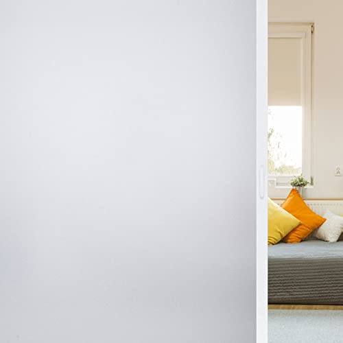 Bofeifs Window Privacy Film Frosted Glass Window Film Non-Adhesive Static Cling Uv Blocking Window Sticker Reusable Window Covering Film For Bathroom Office Meeting Room Home 11.8" X 78.7"(30X200Cm) #TOP4