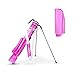 KVV Lightweight Sunday Golf Stand Bag, Colorful Fashion Pitch and Putt Golf Bag (Rose)