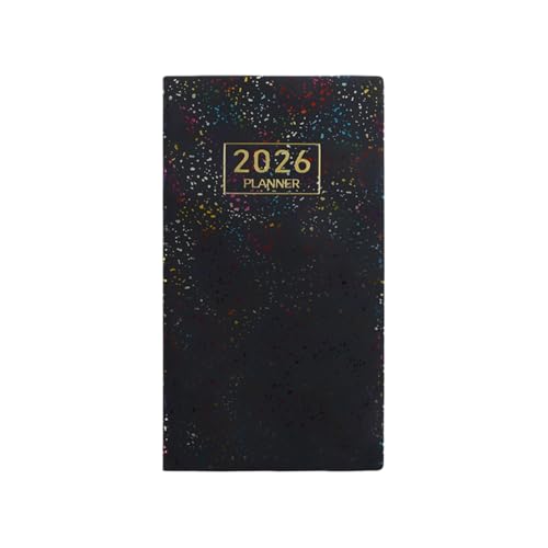2026 Weekly Planner Pocket Notebook Colorful Memo with Hardcover Lined Pages for School Office Motor Gear Removal Tool High Stre